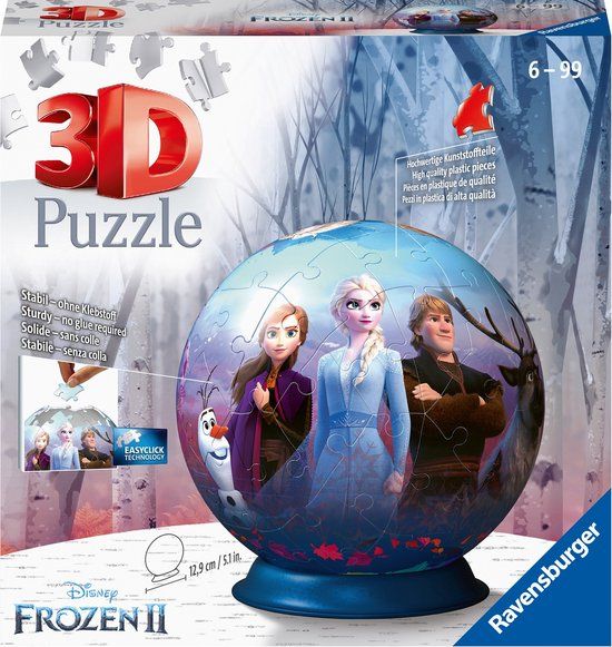 Ravensburger Disney Frozen 2 3D Puzzleball - 72 Pieces