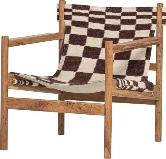 WOOOD Zano Fauteuil Met Houten Frame - Naturel/Bruin