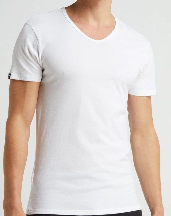 Puma 2-pack heren basic ondershirts - V-hals - XL - Wit