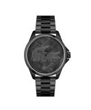 Lacoste Herenhorloge met drie wijzers quartz uurwerk LE CROC collectie met zwarte roestvrijstalen band - 2011396