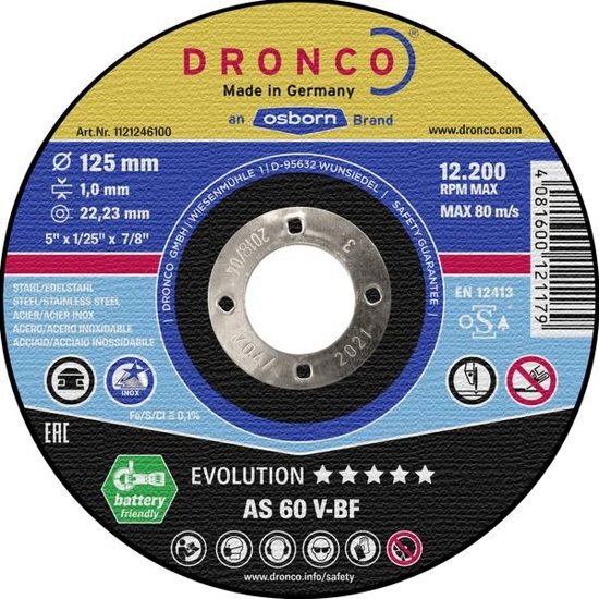 - dronco snijschijven 115x1.0mm