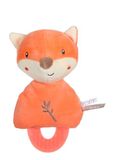 GIPSY Toys – vos tandkussen – serie "Bamboo" – 17 cm S/kaart – oranje en beige – 1e leeftijd