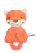 GIPSY Toys – vos tandkussen – serie "Bamboo" – 17 cm S/kaart – oranje en beige – 1e leeftijd