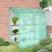 Lendo Online Muurkas met 3 etages en PE waterdichte hoes 200x100x214cm staal groen