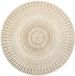 Zeller Placemat - 4x - rond - goudkleurig - met geponste gaatjes - Dia 41 cm