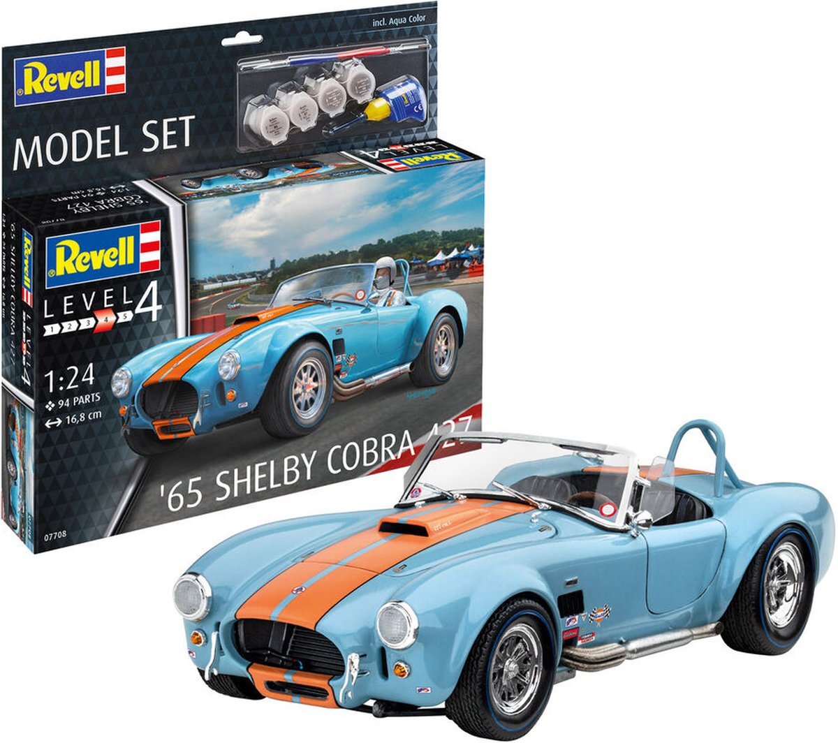 Revell RV67708 65 Shelby Cobra 427 1:24 ongelakt