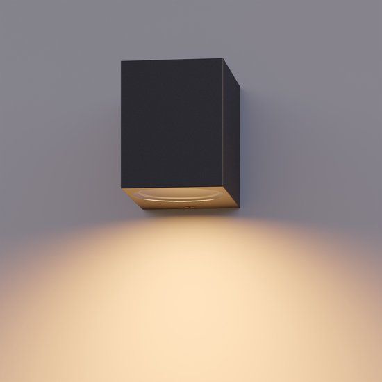 Calex Sanremo Wandlamp - GU10 - IP54 - Zwart - Buiten