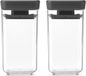 Brabantia Tasty+ Boîtes de conservation - Empilable - 2 x 0,15 l - Gris foncé