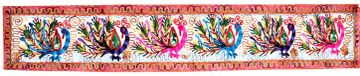 Coton, motif paon, vintage, 170,18 x 27,94 cm