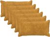 vidaXL - Kussensloop - 6 stuks - HOUTEN - Geel - 40 x 80 cm - Katoensatijn