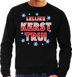 Bellatio Decorations Shoppartners Bv Foute Kersttrui sweater - Lelijke Kerst trui - zwart - voor heren - kerstkleding / kerst outfit M