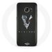Maniacase Accessoires voor Samsung Galaxy S7 Edge Vikings Series 6 logo V Sword Grijs Zwarte Achtergrond