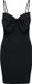 ONLY ONLFILIPPA Midi-jurk Zwart Katoen Elastaan Mouwloos Off Shoulder Rib L
