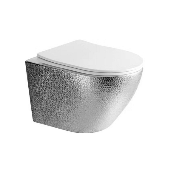 Best Design Royal Wandcloset Randloos met Zitting - Zilver