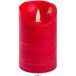 Dimhaut Bougie Cylindrique Rouge D 7,5 cm x H 12,50 cm Finition Rustique