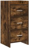 vidaXL Dressoir Gerookt eiken 40 x 36 x 80 cm Bewerkt hout