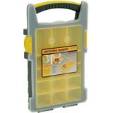 MSV 130110 28 x 32 x 5 cm Kunststof Sorteerdoos - Zwart/Geel/Transparant