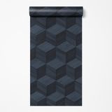 Dutch Wallcoverings Renaissance Natural Cube Cobolt Vliesbehang 10m x 53cm RE521095