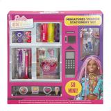ColorBaby Barbie 77488 Schrijfset met etui en accessoires, incl. pennen, stickers en stempel, optimaal voor kinderen vanaf 3 jaar