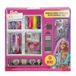 ColorBaby Barbie 77488 Schrijfset met etui en accessoires, incl. pennen, stickers en stempel, optimaal voor kinderen vanaf 3 jaar