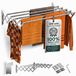 Sèche-linge mural - Extensible 140 cm - Acier inoxydable - Pliable