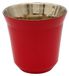 Tasse à expresso - Double paroi isolante - Rouge - 80 ml