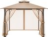 VEVOR Klamboe voor Gazebo Insectenbescherming Vervangend Net 275x275x211cm Alleen Net Khaki Polyester Vierkant
