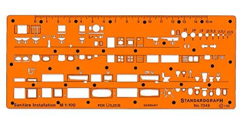 Graphoplex Trace Gezondheidsmodel 1/100e I oranje transparant