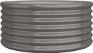 vidaXL Plantenbak 80x80x36 cm gegalvaniseerd staal grijs