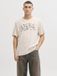 JACK&JONES JJEJEFF LOGO TEE SS SN Heren T-shirt Maat XS Katoen Moonbeam