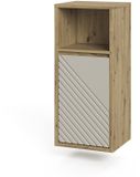 Vicco Badkamerkast Viola, Artisanaal eiken/Kasjmier, 38 x 80 cm