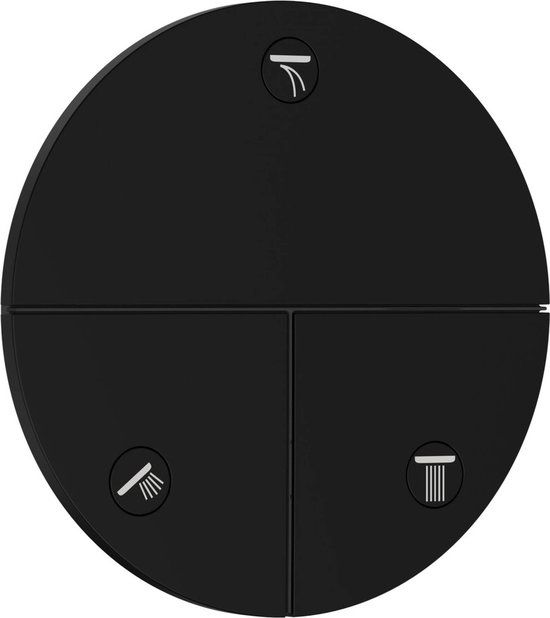 Hansgrohe ShowerSelect Comfort S Afbouwdeel Stopkraan Mat Zwart | 15558670