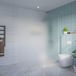 FortiFura Galeria Inloopdouche - Mat Glas - 180x200cm - 8mm - Nano - Blind - Inbouw Profiel