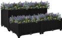 Maison Exclusive - Potager surélevé 80 x 80 x 38 cm en polypropylène