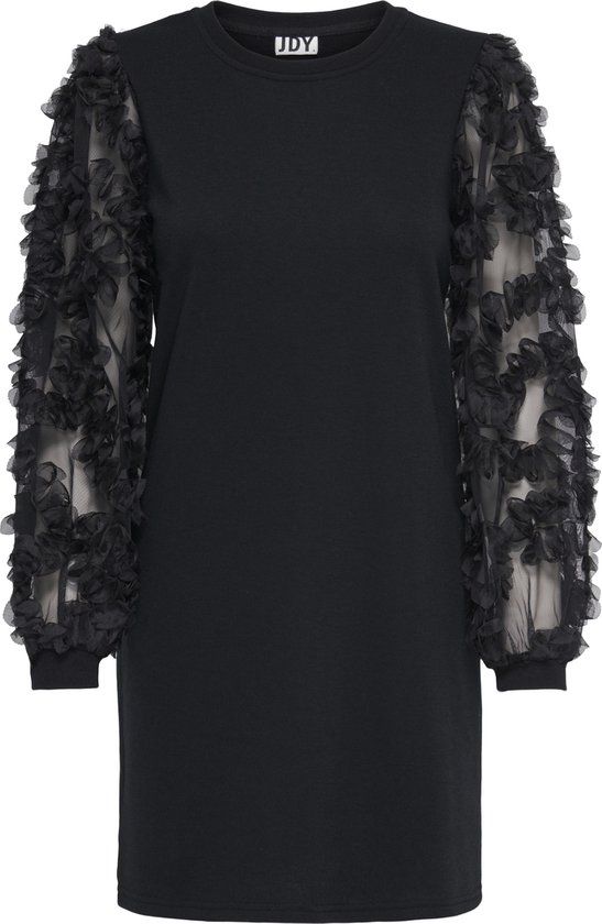 JACQUELINE de YONG JDY - JDYFAIRVIEW LIFE L/S SWEAT DRESS JRS - Black - Women's Mini Dress - Size S
