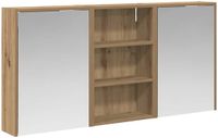 vidaXL Badkamerkastenset 3 pcs 126 x 16 x 62.5 cm Bewerkt hout