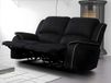 Vente-unique Hernani canapé 2 places relax - noir - microfibre - 158 cm