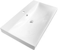 Brauer Aurora Wastafel - 80 cm - Keramiek - Wit