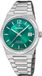 Festina F20035/5 Unisex Polshorloge Saffierglas Groene Wijzerplaat Zilverkleurig Staal 35mm 10 ATM