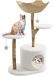 Carton arbre à chat - Tour d'escalade - 3 niveaux - Grande niche - Balle suspendue - Bois - Environ 110 cm - Style A