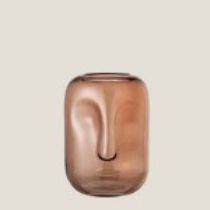 Bloomingville 82047485 Vaas - Bruin - Glas - 25 cm