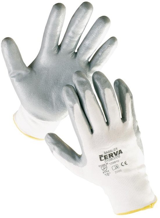 Cerva Handschoen Babbler nitril 9 / L - 12 paar