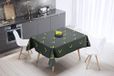 Bonamaison Tafelkleed, Anti-Mold, Sneldrogend, Waterdicht, 100% Polyester Tafellaken, Neon Geel, Rook, 140 x 140 Cm