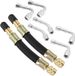Allecto plus - Jeu de valves de pneu automatiques avec adaptateur 45 90 135 degrés