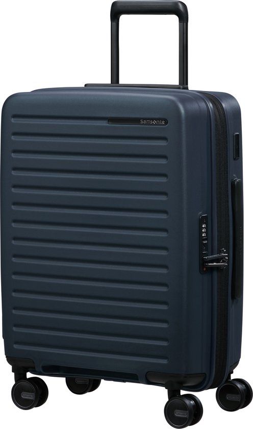 Samsonite Koffer - Restackd spinner (4 wielen) 55/20 handbagage - uitbreidbaar - Midnight Blue - 45 l - 2.7 kg