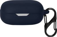 kwmobile cover voor oordopjes case - geschikt voor JBL Wave Flex / Wave Flex 2 - Trendy beschermhoes draadloze oordopjes in donkerblauw