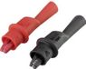 VOLTCRAFT MSK-104 Krokodillenklem Stekker 4 mm CAT III 1000 V, CAT IV 600 V Zwart, Rood