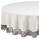 Deco Mex IN68837 rond tafelkleed, katoen, polyester, grijs