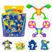 SUPERTHINGS RIVALS OF KABOOM Superthings Neon Power Serie – 6-pack incl. 4 SuperThings (1 Silver Captain) en 2 exoskeletons, pak van 4 van 6 stuks