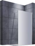 Merkloos Douchescherm 120 x 200 cm met Easy-Clean glas en verstelbare stabilisator